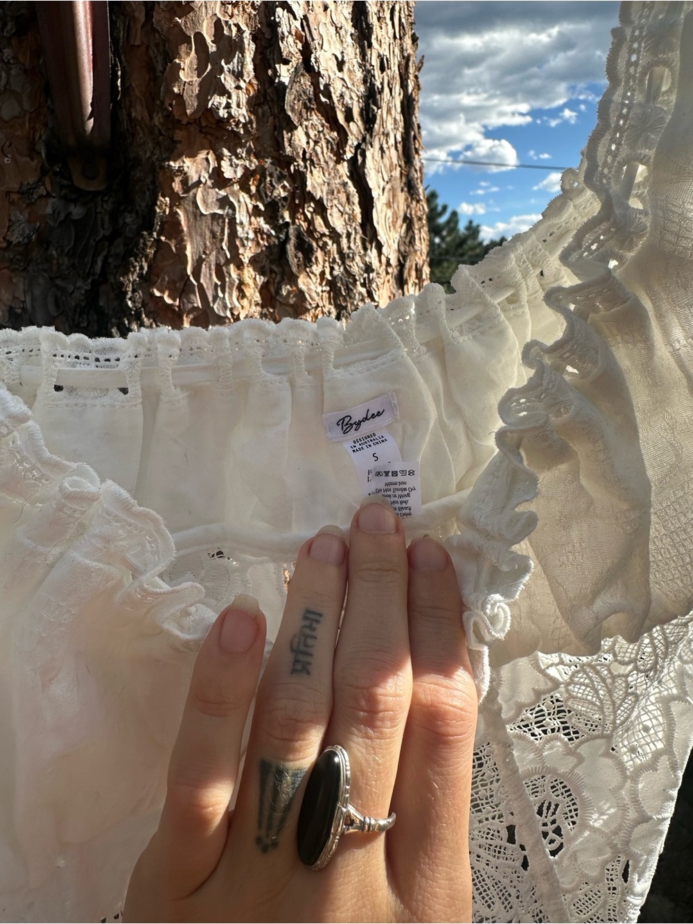 Bydee OPHELIA TOP IN CÉLESTE - Picture 8 of 9